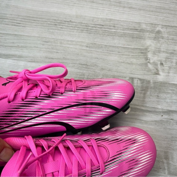 Puma Ultra Play Pink Black Soccer Cleats Girl’s Youth Size 5 - Picture 12 of 13